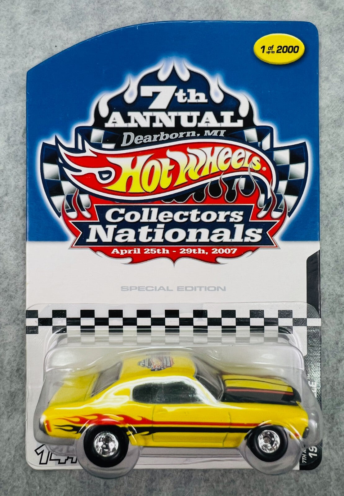 🇺🇸🇺🇸Hot Wheels 2007 7th Collectors Nationals '70 Chevelle YELLOW H9🇺🇸🇺🇸