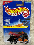 🔥🔥🔥Hot Wheels Heat Fleet Series Sizzlin’ Service 1:64 Black Truck HW19🔥🔥🔥