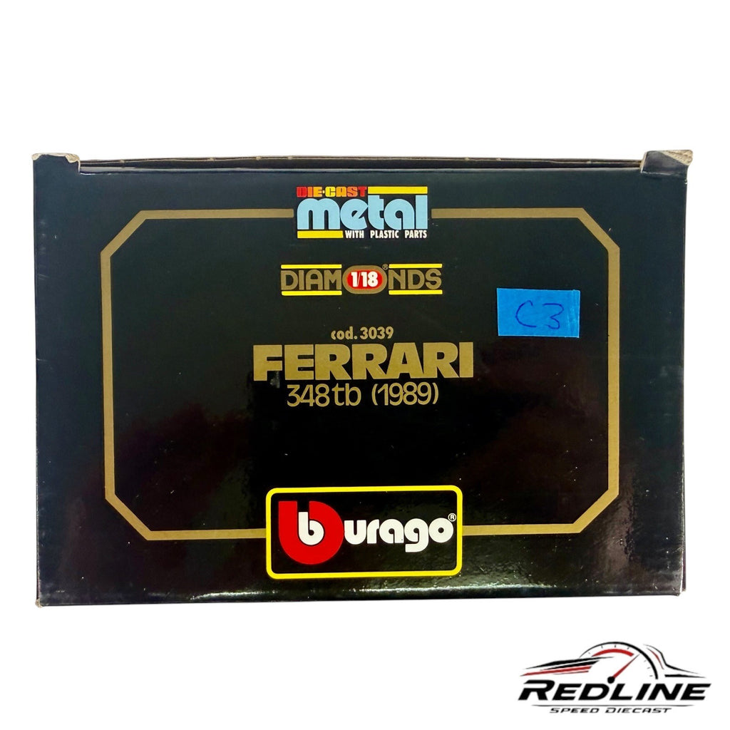 🇮🇹🇮🇹Bburago Diamonds 1/18 1989 Ferrari 348tb Red 1:18 Scale C3🇮🇹🇮🇹