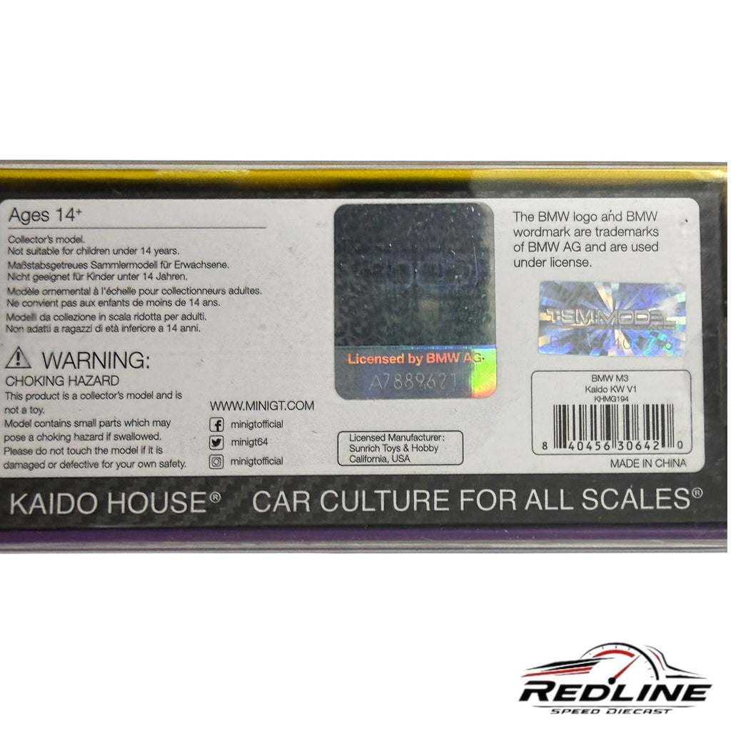 🇩🇪Kaido House BMW M3 (E30) Kaido KW V1 #194 Chase H36🇩🇪