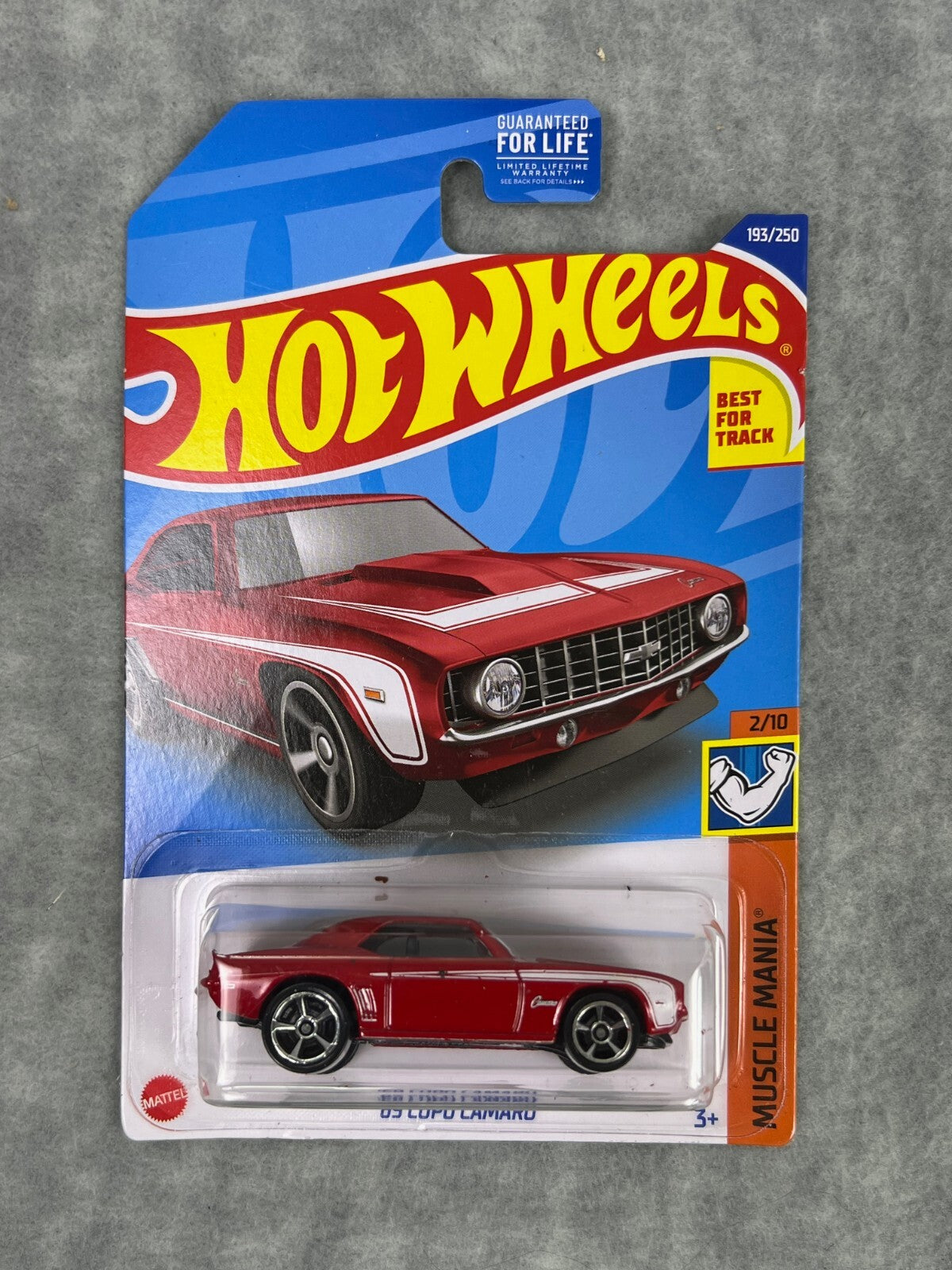 🔥🔥🔥 Hot Wheels #193 Muscle Mania '69 COPO Camaro Red H24🔥🔥🔥