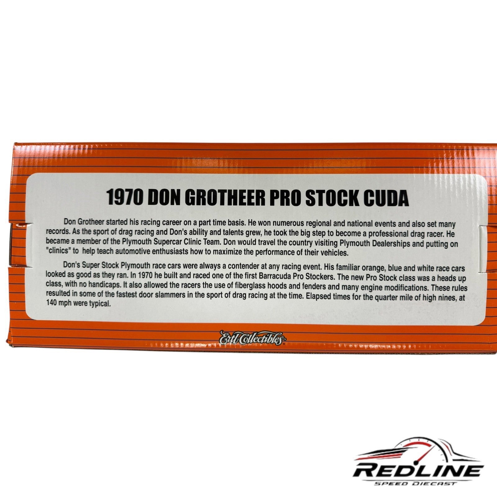 SUPERCAR COLLECTIBLES DON GROTHEER 1970 PRO STOCK 426 HEMI PLYMOUTH BARRACUDA A1
