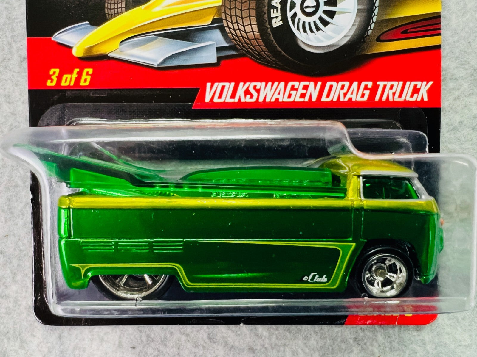 🇩🇪Hot Wheels RLC Real Riders Volkswagen Drag Truck 5200/6000 Green H22🇩🇪