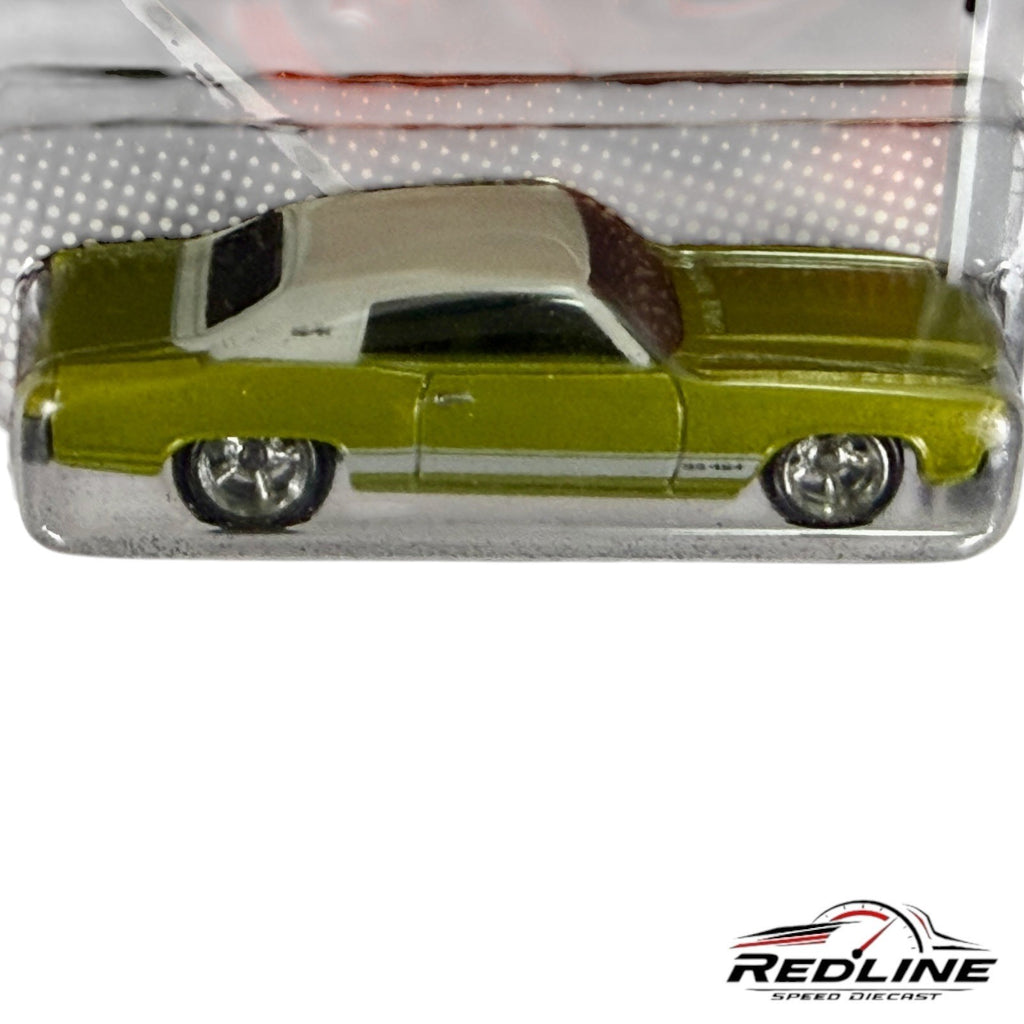 🇺🇸Hot Wheels Garage '70 Chevy Monte Carlo Green Real Riders H13🇺🇸