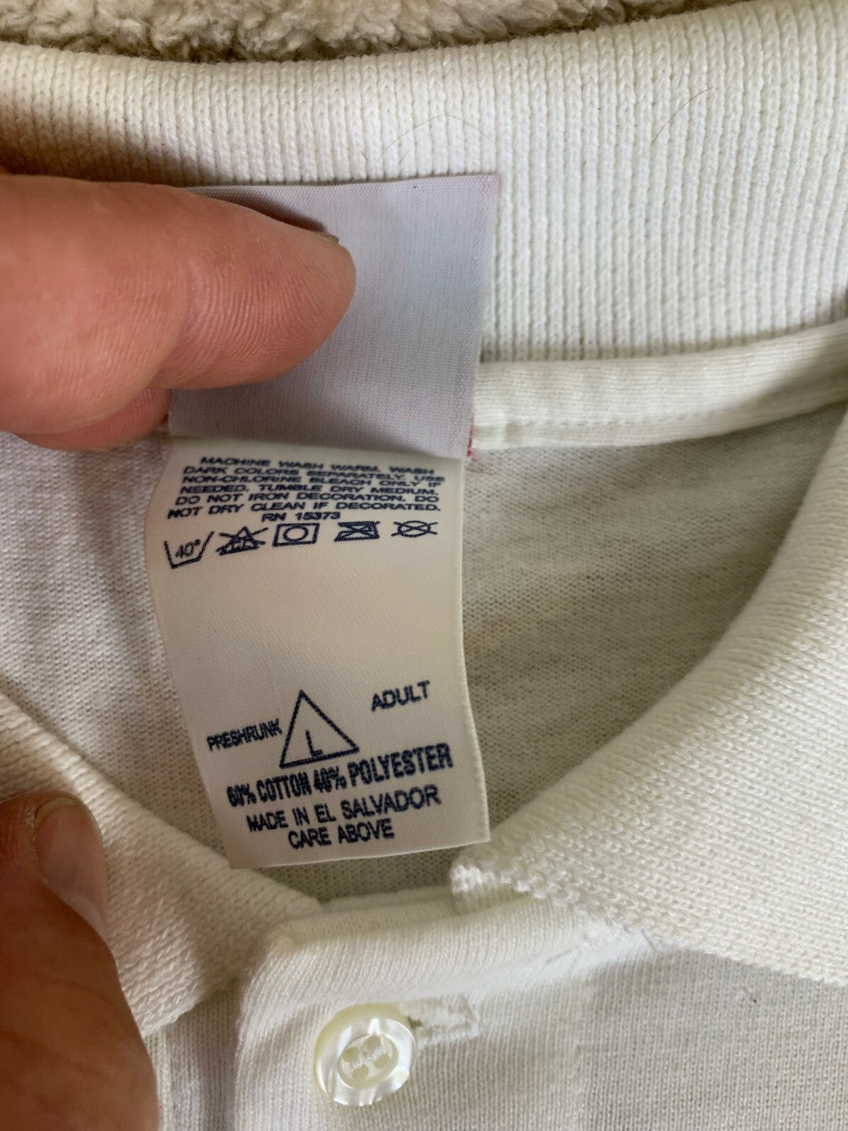 **Always Wisconsin Coca Cola Shirt Mens Lg White 1/2 60% Cotton 40% Polyester **