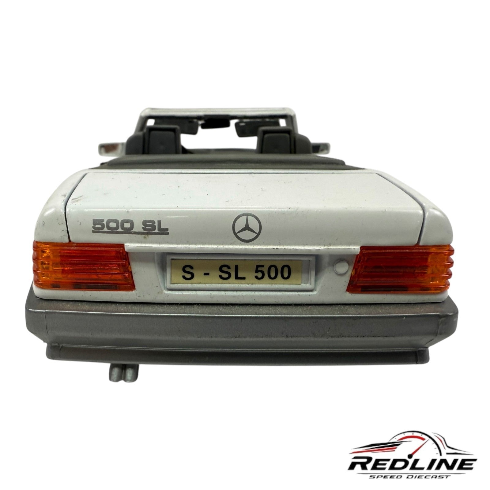🇩🇪Road Tough Collection Die Cast Mercedes-Benz 500SL 1989 WHITE 1:18🇩🇪