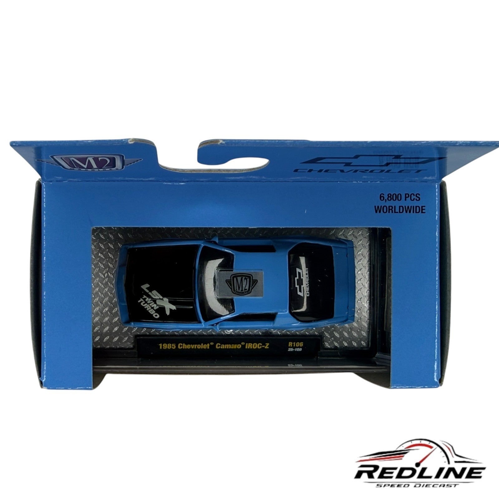 M2 Machines Auto Thentics R106 1985 Chevrolet Camaro IROC-Z BLUE H36