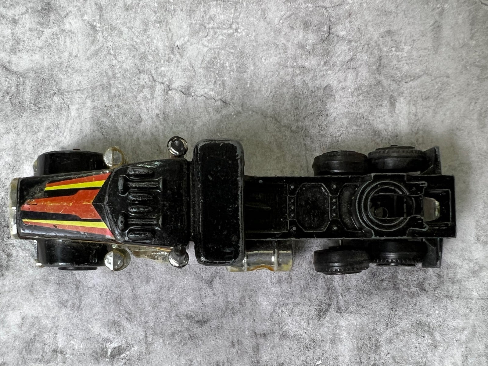 🔥🔥🔥Vintage 70's Super Wheels Black Semi Truck W56 Made in HONG KONG C3🔥🔥🔥