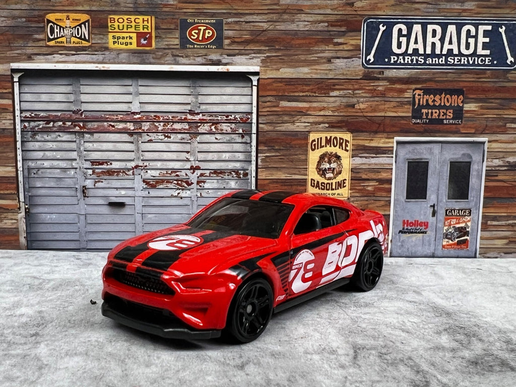 🐎🐎🐎Hot Wheels 2018 Ford Mustang GT Red Borla Speed Graphics C13🐎🐎🐎