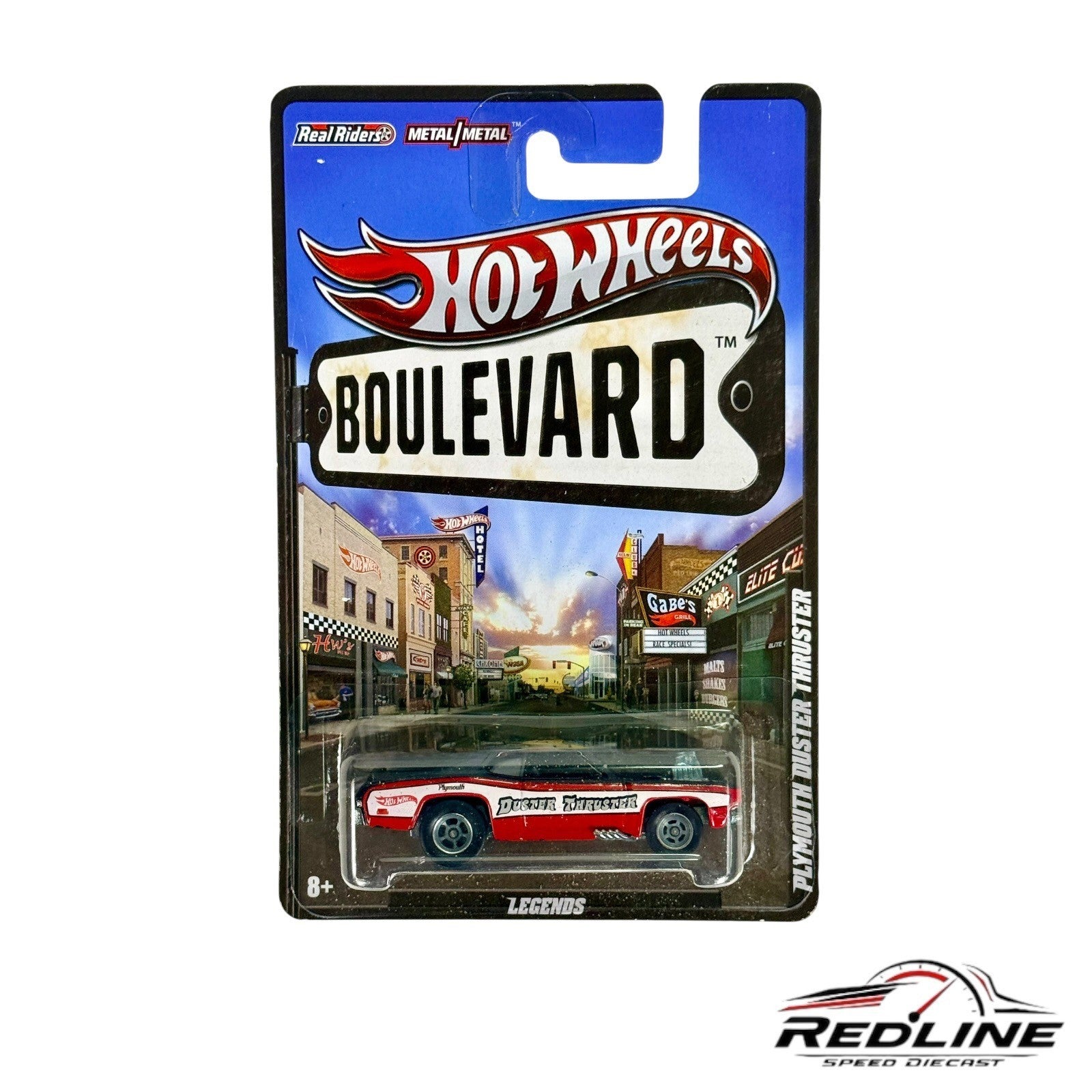 🇺🇸Hot Wheels Boulevard Plymouth Duster Thruster Real Riders H27🇺🇸