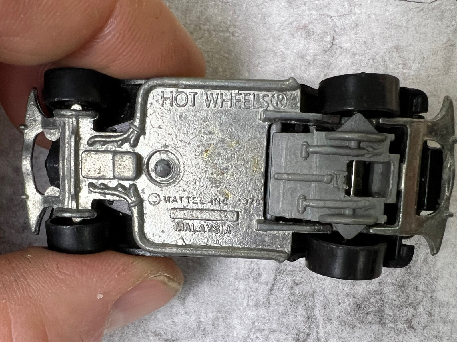 🔥🔥🔥Hotwheels Roadster BLACK w/Flames 1979 C16🔥🔥🔥