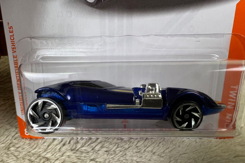 🔥Hot Wheels ID TWIN MILL CHASE 1:64 Scale Spectraflame Blue Die-cast Car HW15🔥