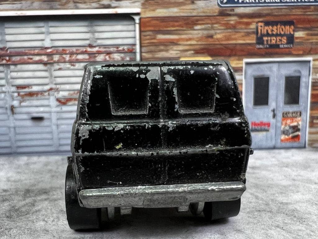 🔥Mattel Hot Wheels Redline Flying Colors Black Super Van Hong Kong 1974 C1🔥