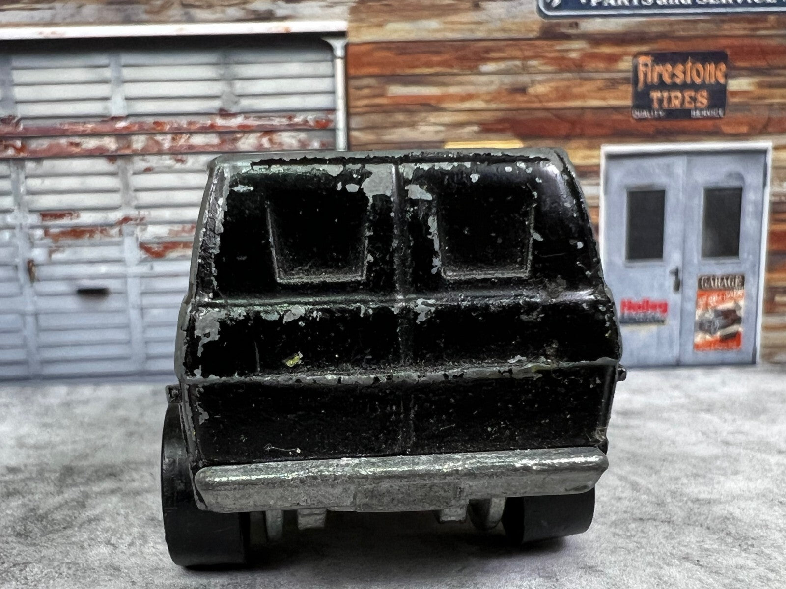 🔥Mattel Hot Wheels Redline Flying Colors Black Super Van Hong Kong 1974 C1🔥