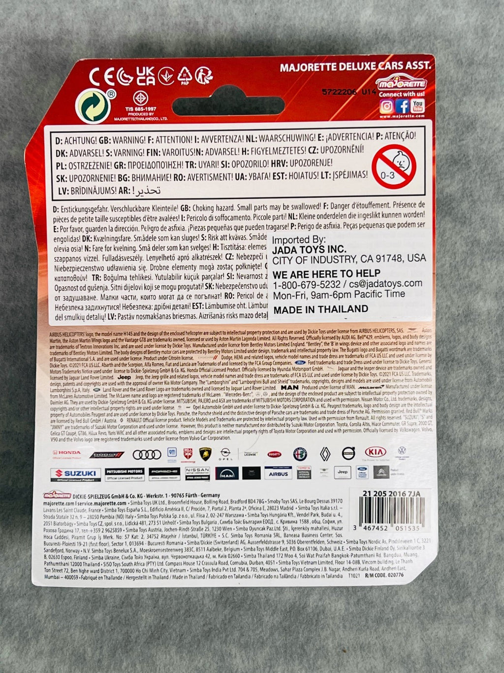 🐎🐎🐎Majorette Deluxe Cars Ford Mustang GT Red Diecast Car HW22🐎🐎🐎