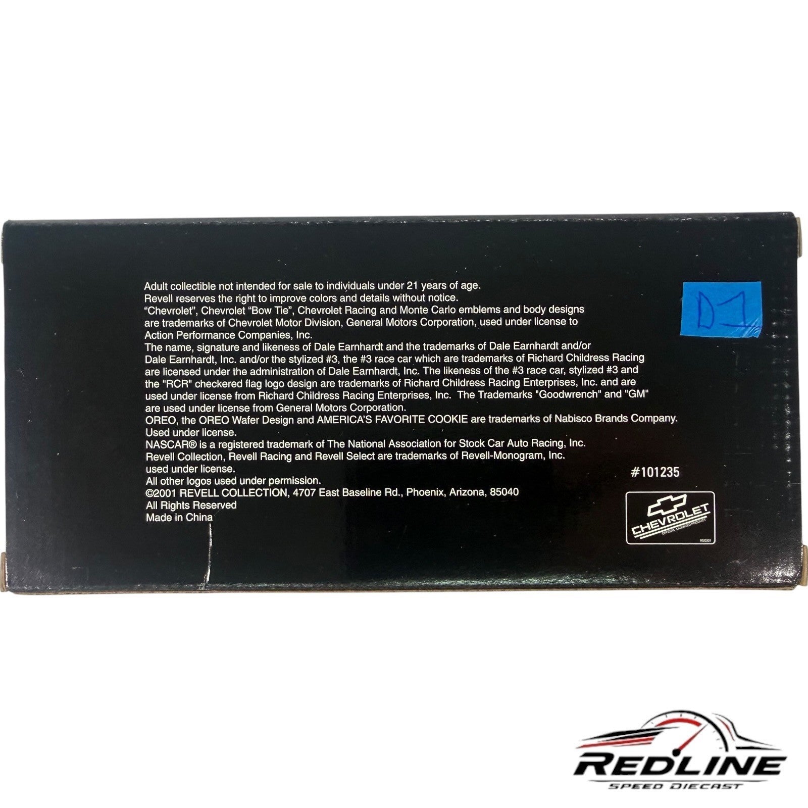 🏁Dale Earnhardt Revell Select Limited Edition 2001 1:24 D1🏁
