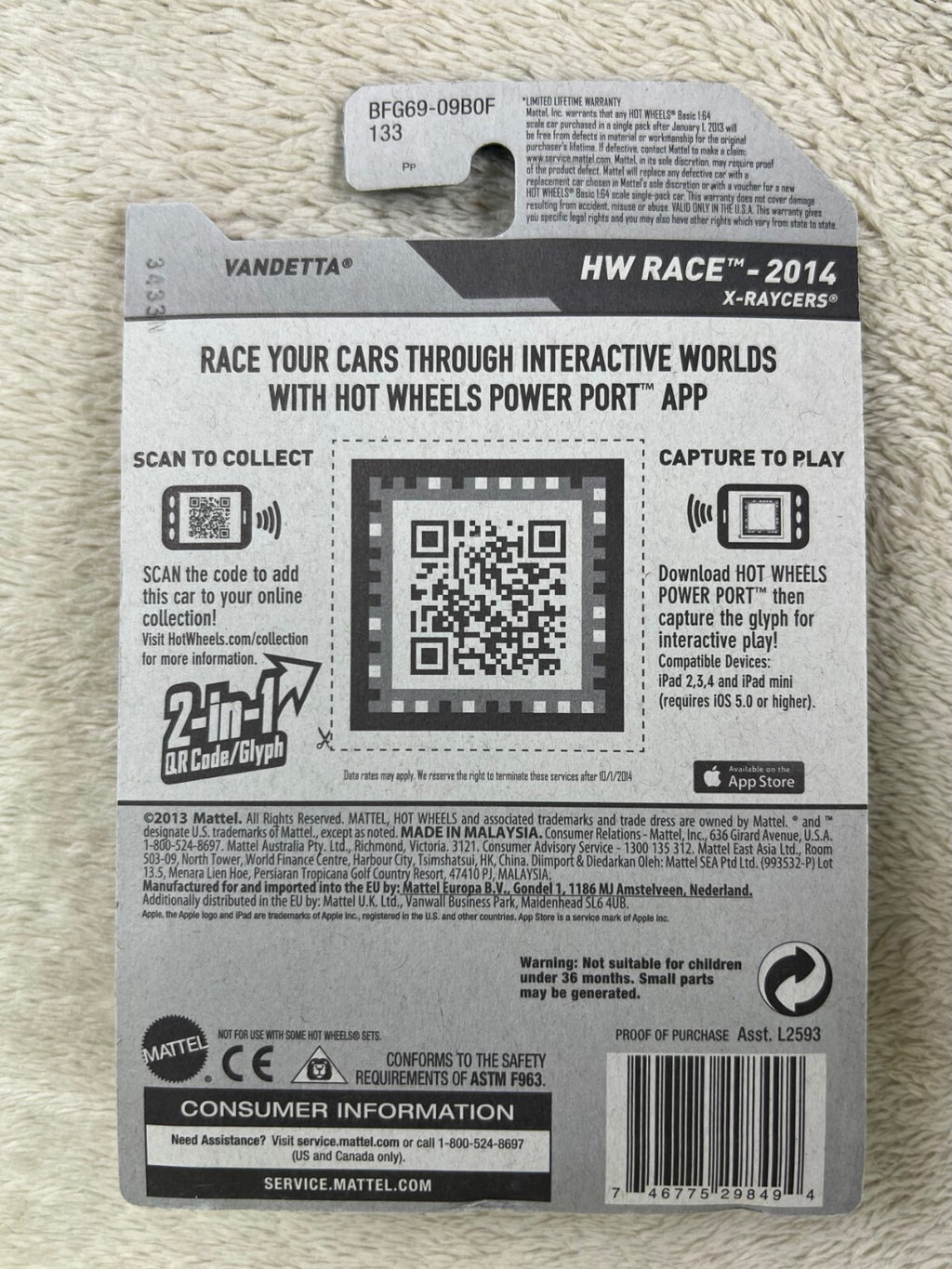 🔥🔥🔥🔥Hotwheels Vandetta Green HW Race X-Raycers HW12🔥🔥🔥🔥