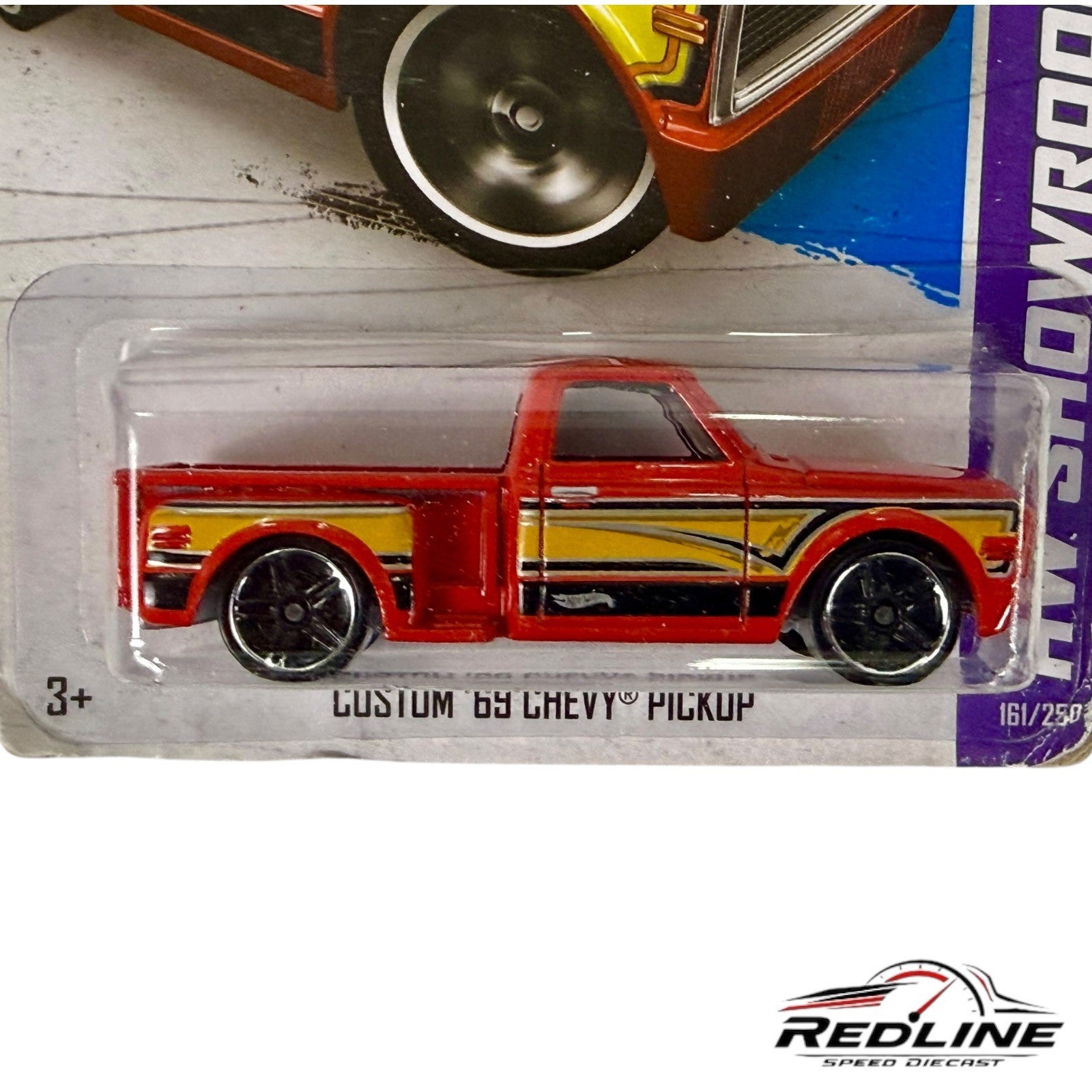 🇺🇸Hot Wheels HW Showroom Custom '69 Chevy Pickup Redn 1:64 H6🇺🇸