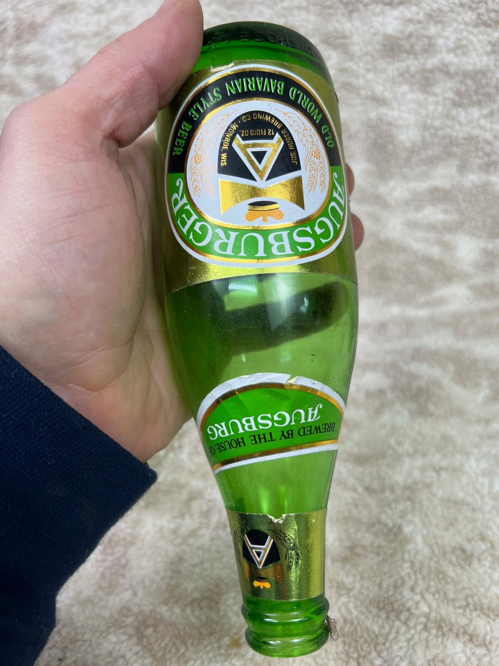 🇩🇪🍺🍺🍺Vintage  Augsburger  Beer Bottle EMPTY🍺🍺🍺🇩🇪