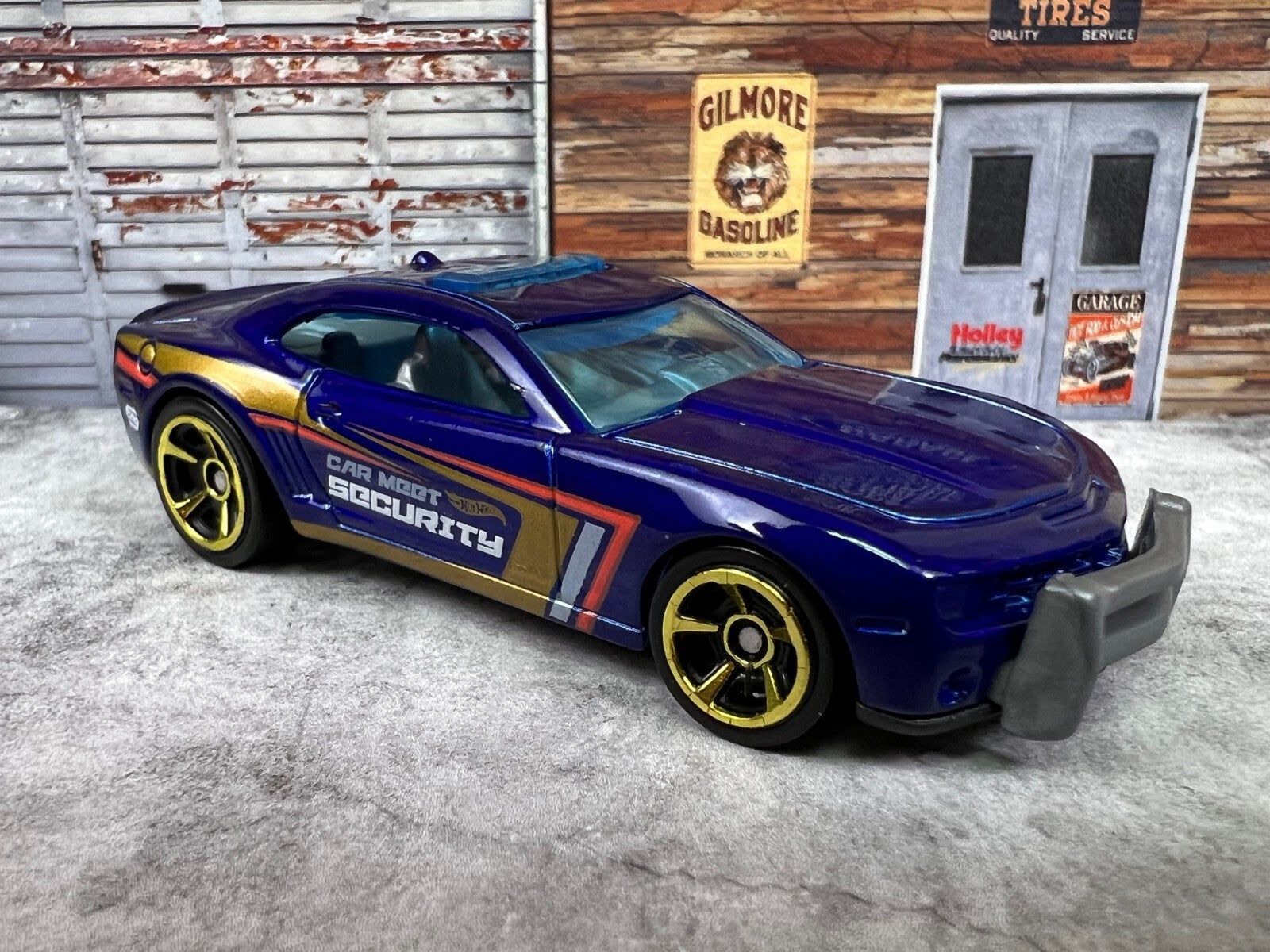 🇺🇸🇺🇸Hot Wheels Car Meet Security '10 Camaro SS Dark Blue Die Cast🇺🇸🇺🇸
