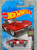 🔥🔥Hot Wheels 64 Corvette Stingray Red HW RACE DAY H27🔥🔥🔥🔥