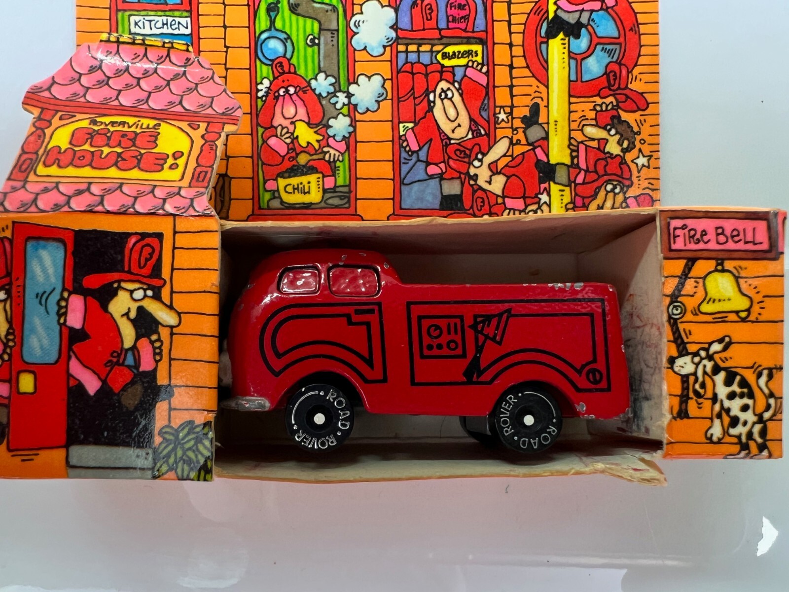 🚒Hallmark Road Rovers Diecast Handpainted FIERY FRED 1983 Original Box HW07🚒