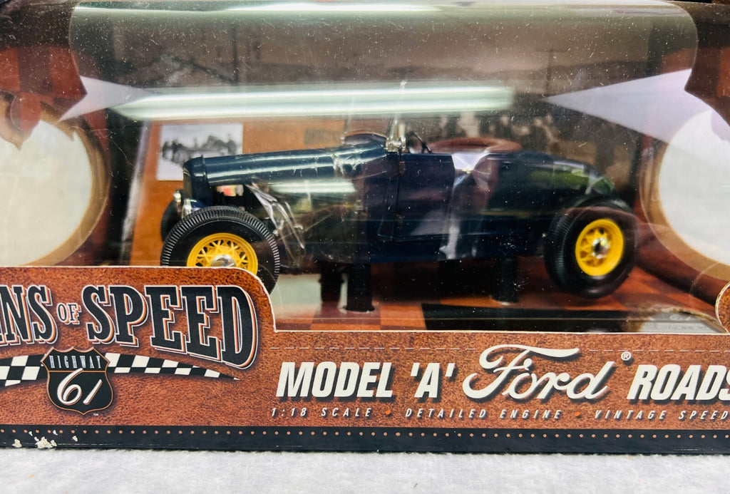 🇺🇸🇺🇸Highway 61 Ford Model A Roadster Hot Rod Origins of Speed Black🇺🇸🇺🇸