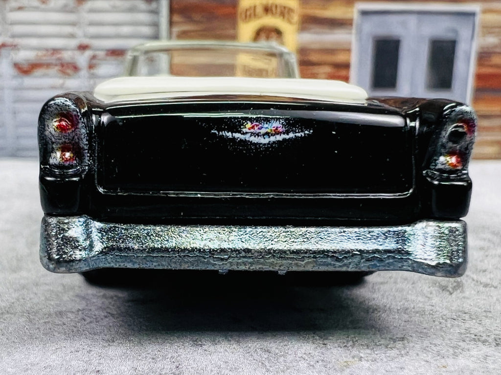 🇺🇸🇺🇸🇺🇸Hot Wheels  '56 Chevy Black Convertible Real Riders C1🇺🇸🇺🇸🇺🇸