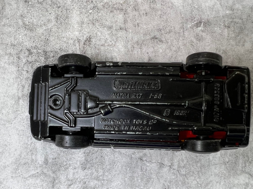 🔥🔥🔥Matchbox Lesney Superfast Mazda RX-7 Black & Gold Macau 1979 C9🔥🔥🔥