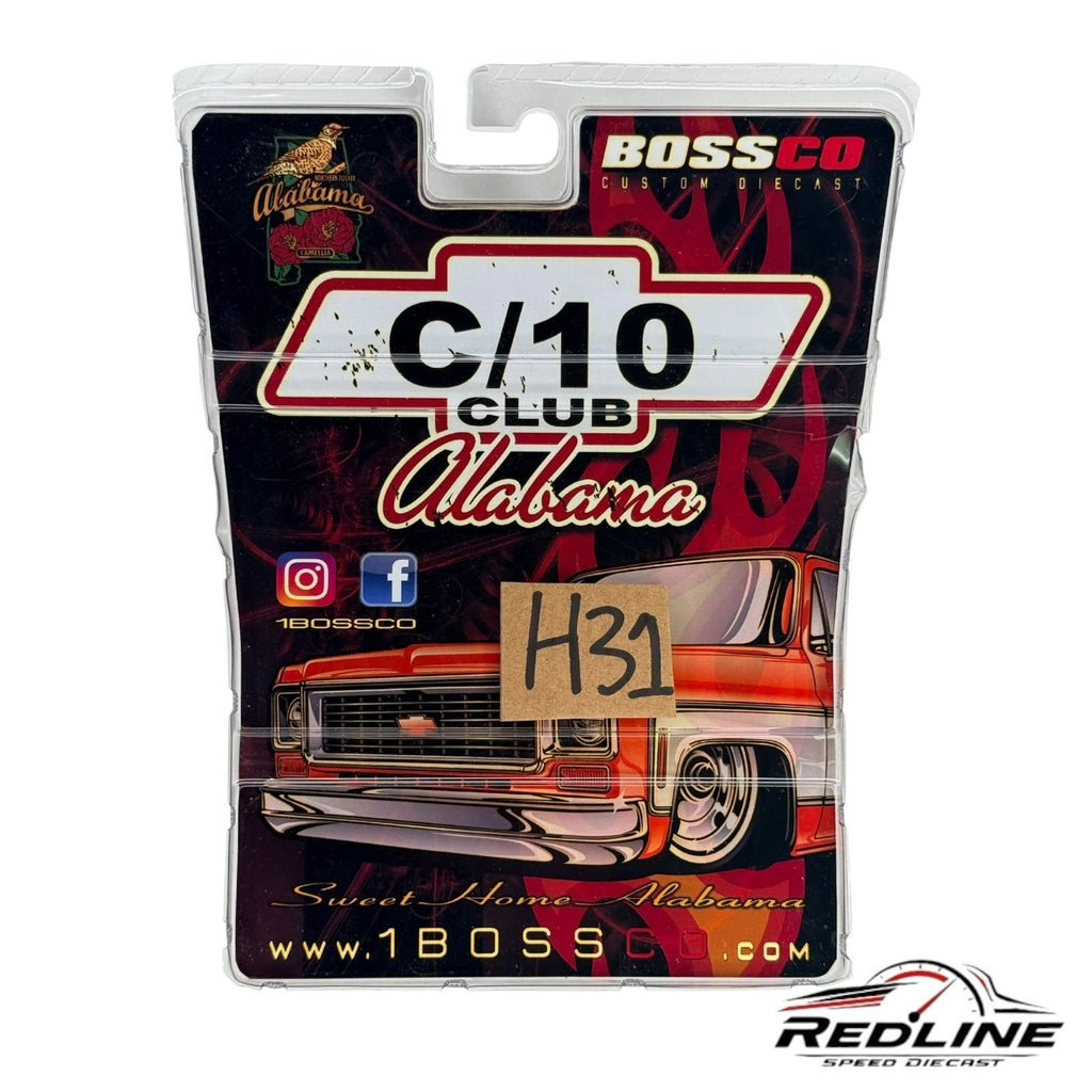 🇺🇸Maisto Bossco 1987 Silverado C/10 Club Alabama H31🇺🇸