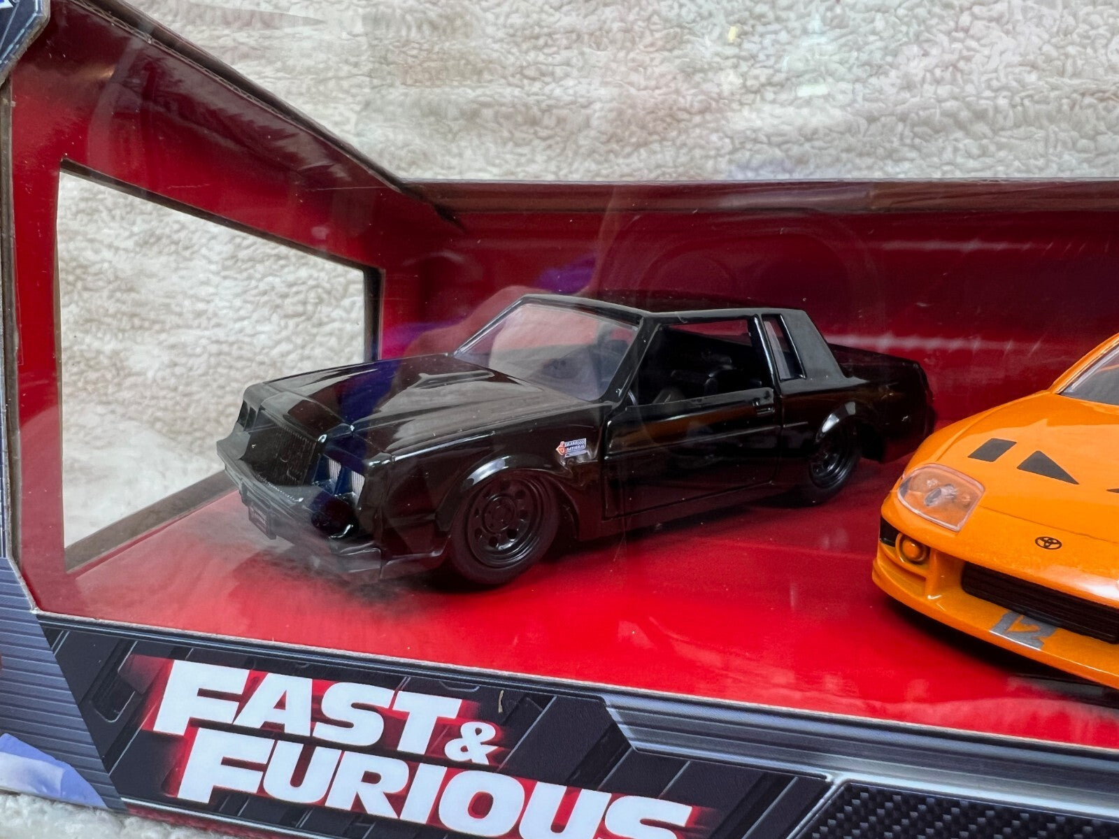 Fast & Furious Diecast  Set Buick Grand National Toyota Supra Nissan GT-R R35.