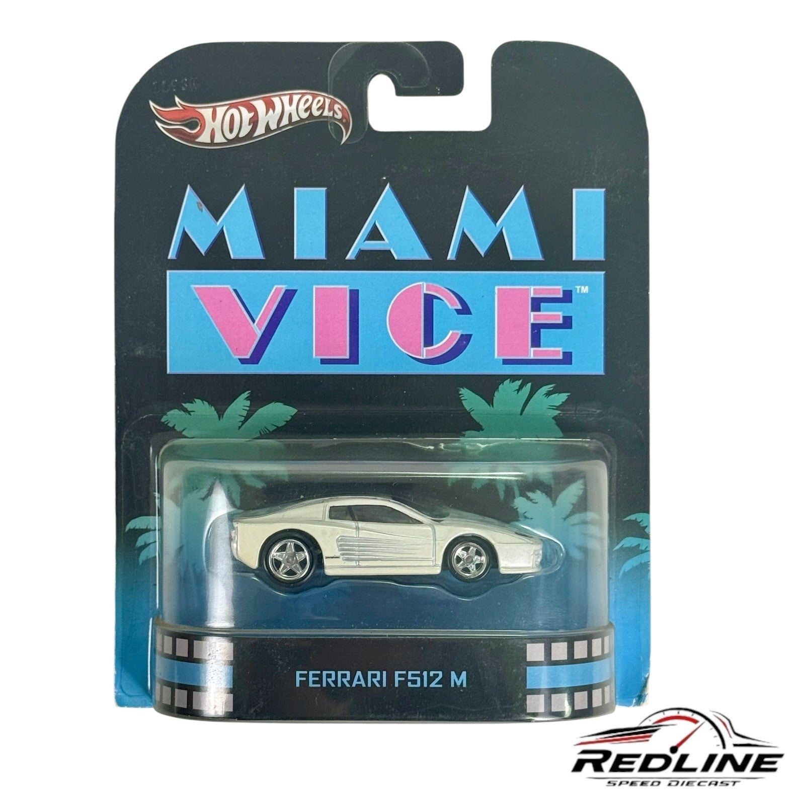 🇮🇹🇮🇹Hot Wheels Miami Vice FERRARI F512 M Retro Entertainment White🇮🇹🇮🇹