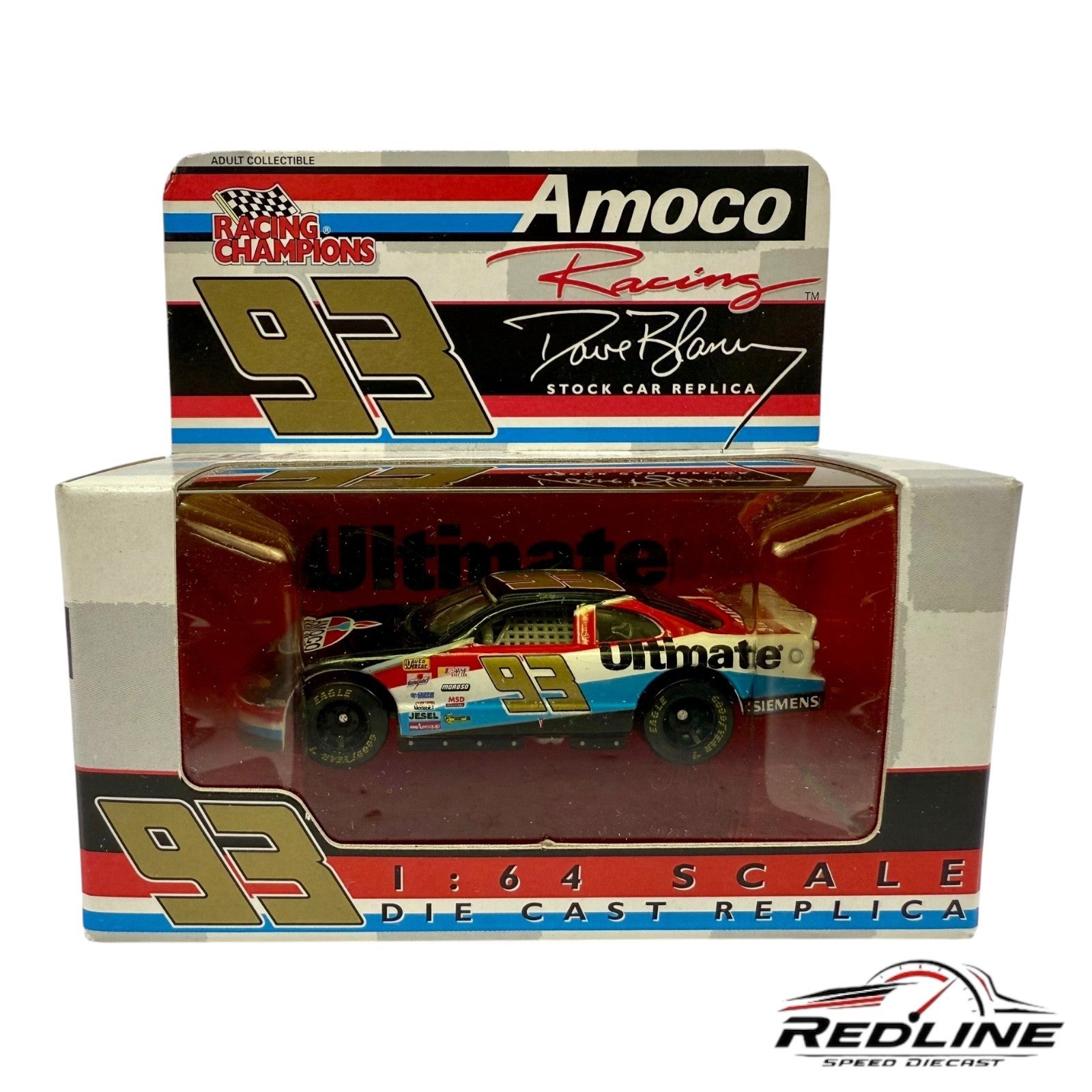 🏁🏁🏁Racing Champions 2000 Dave Blaney Amoco Nascar #93 1:64 H3🏁🏁🏁