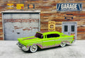 🇺🇸Hot Wheels Wayne's Garage Chase '57 CHEVY Bel Air Green/Purple C19🇺🇸