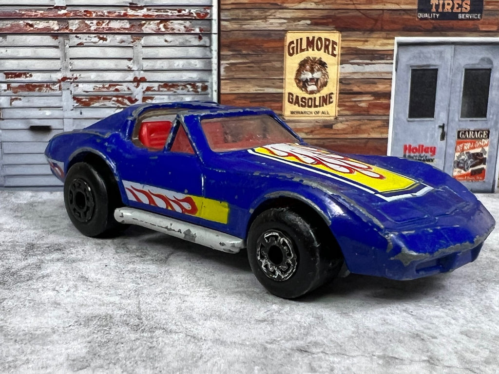 🇺🇸🇺🇸Matchbox Superfast 1979 Blue Chevrolet Corvette Made in Macau C3🇺🇸🇺🇸