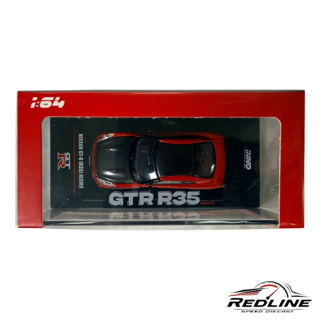 🎌🎌INNO64 Nissan GT-R R35 Nismo Red with Black Hood H3🎌🎌