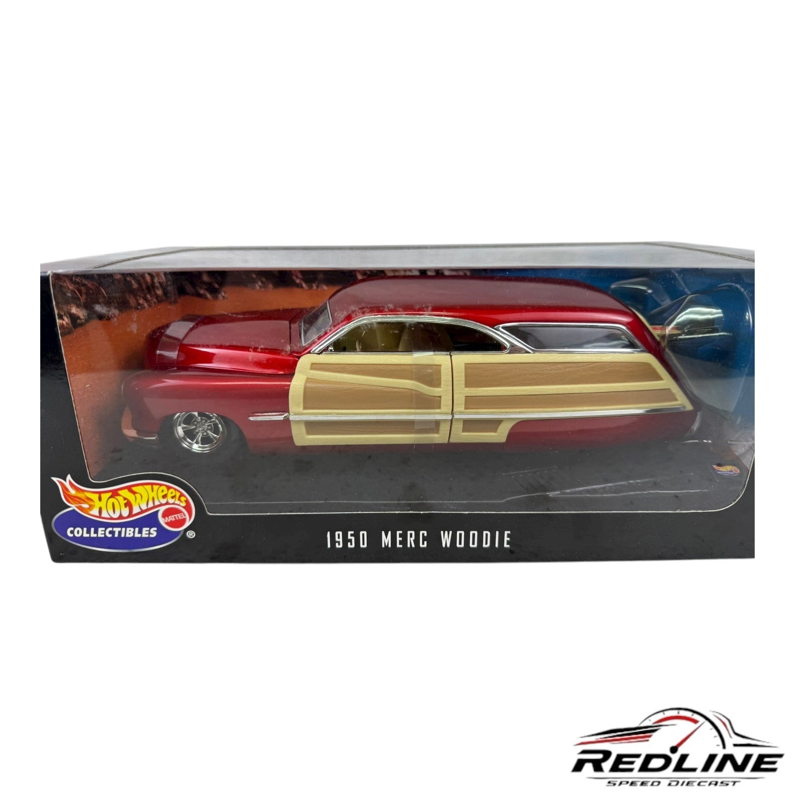 🔥🔥🔥Hot Wheels  Collectibles 1950 Merc Woodie 1:18 TV🔥🔥🔥