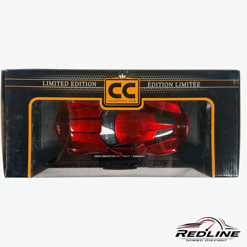 🇺🇸JADA Collector's Club  2009 Corvette Stingray Concept Red 1:18 C1🇺🇸