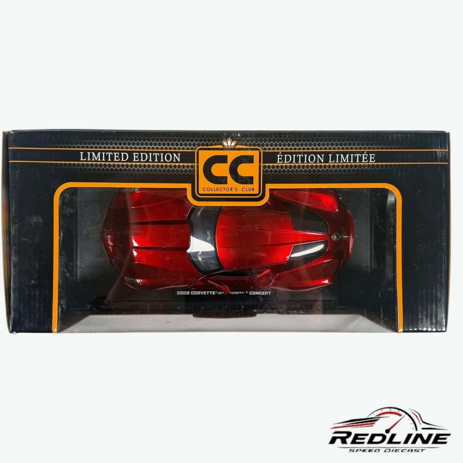 🇺🇸JADA Collector's Club  2009 Corvette Stingray Concept Red 1:18 C1🇺🇸