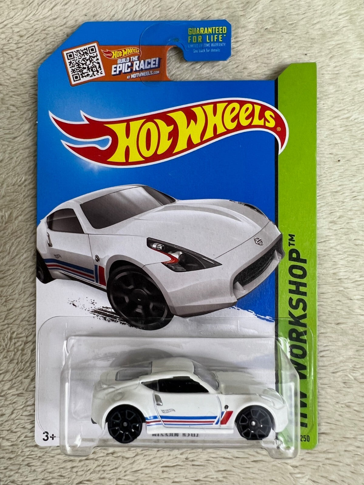 🔥🔥🔥🔥Hot Wheels #249 HW Workshop NISSAN 370Z WHITE Variation  HW12🔥🔥🔥🔥