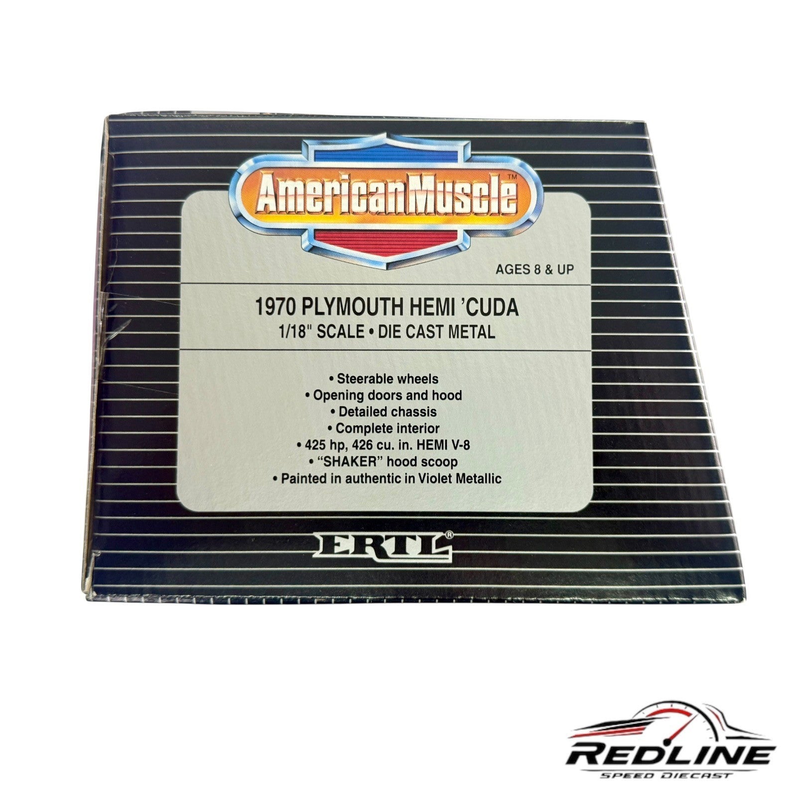 🇺🇸Ertl American Muscle 1970 Plymouth Hemi Cuda 1995 Mopar Nats 1:18 C1🇺🇸