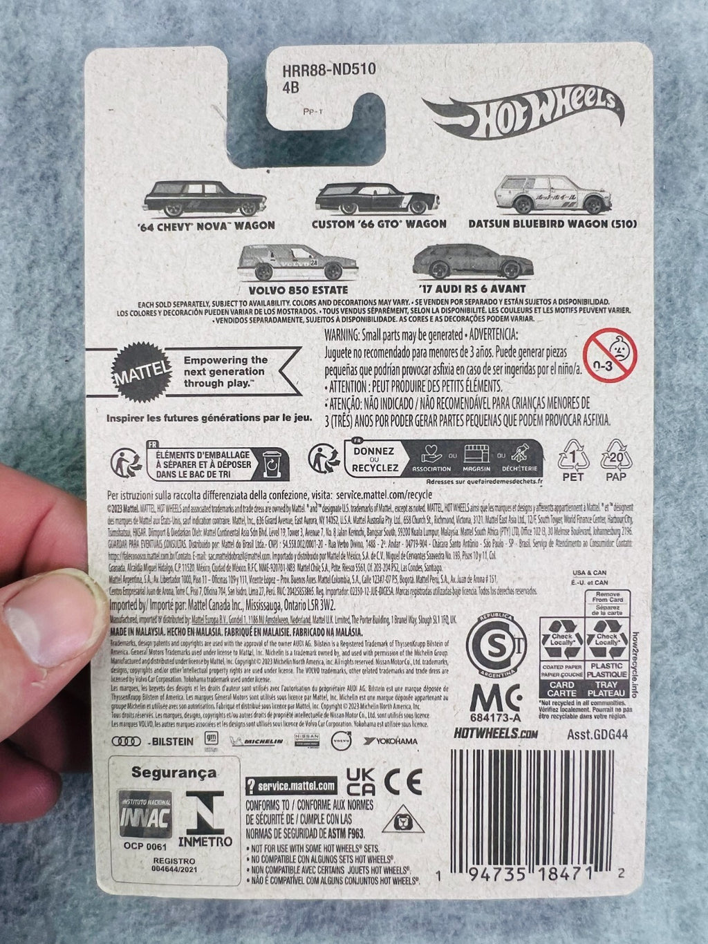 🎌🎌🎌Hot Wheels Hot Wagons 2024 Datsun Bluebird Wagon (510) H29🎌🎌🎌