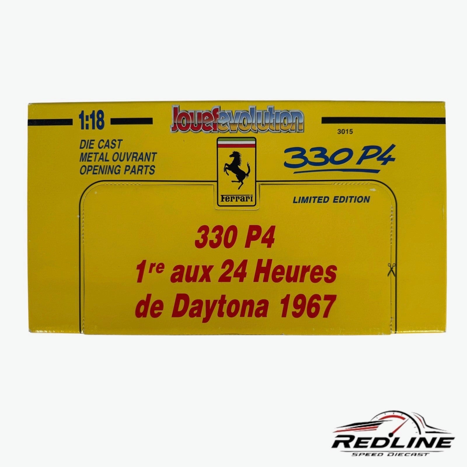 Jouef Evolution Ferrari 330 P4 Spyder 24 Hours 1967 Daytona Winner Diecast C3