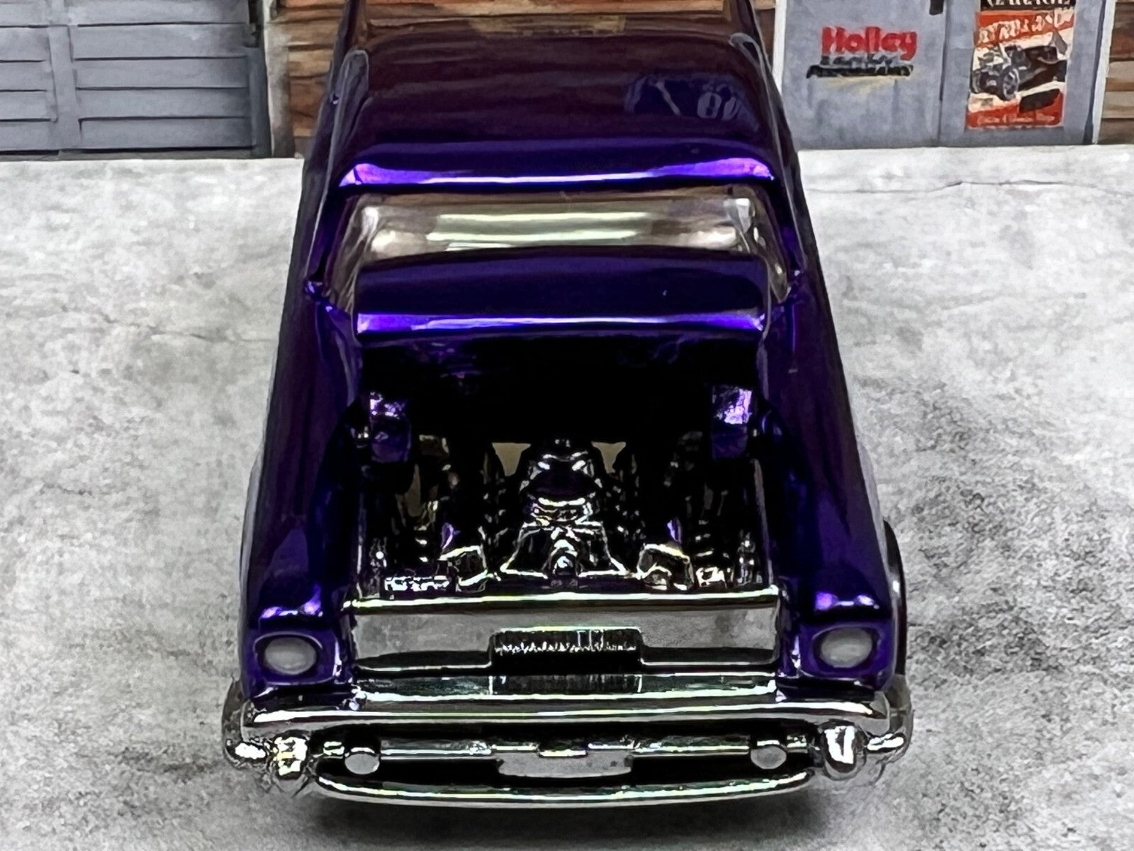 🔥🔥2006 Hot Wheels RLC Red Line Club neo classics 1957 CHEVY Purple C14🔥🔥