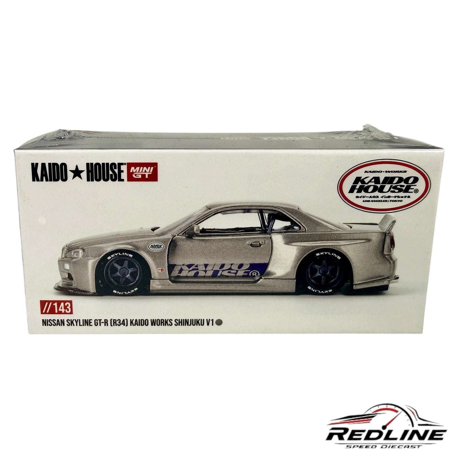 🎌🎌Kaido House Nissan Skyline GT-R R34 Kaido Works Shinjuku V1 1:64 H15🎌🎌