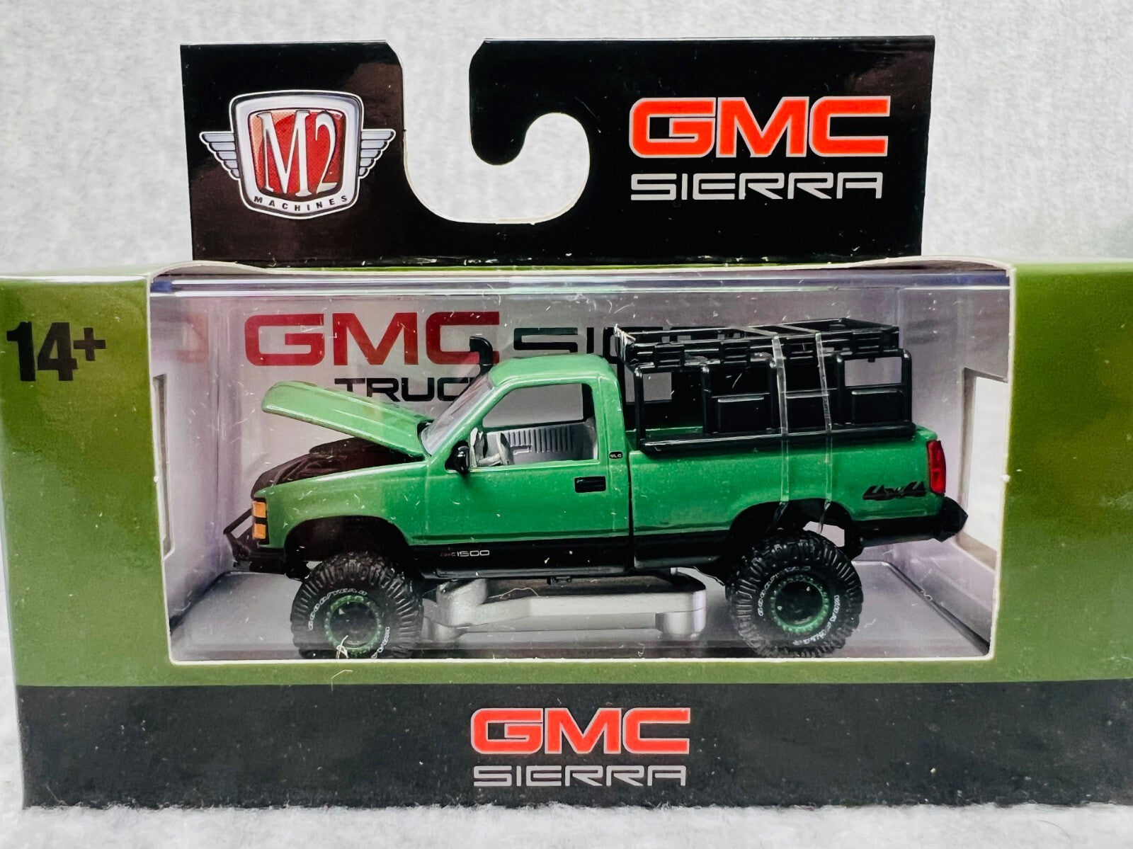 🇺🇸🇺🇸🇺🇸M2 Machines 1998 GMC Sierra 1500 4X4 WMTS17 Green H3 🇺🇸🇺🇸🇺🇸