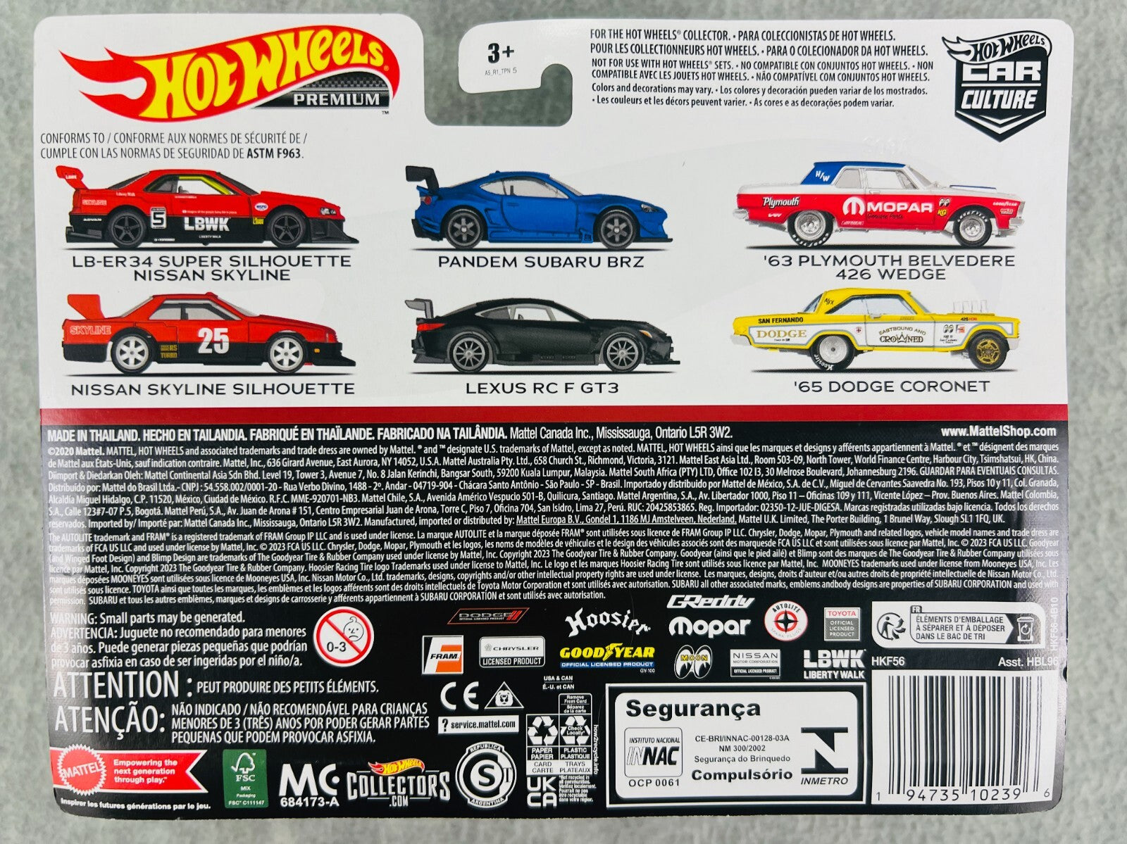 Hot Wheels Premium Car Culture '63 Plymouth Belvedere & '65 Dodge Coronet 2 Pack