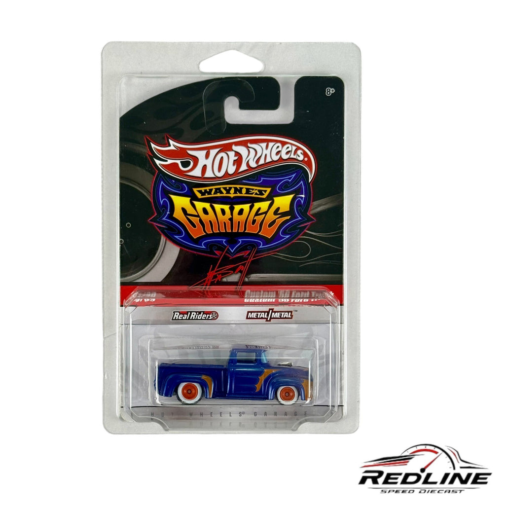 🇺🇸🇺🇸Hot Wheels CUSTOM '56 FORD TRUCK Wayne's Garage Blue H34🇺🇸🇺🇸