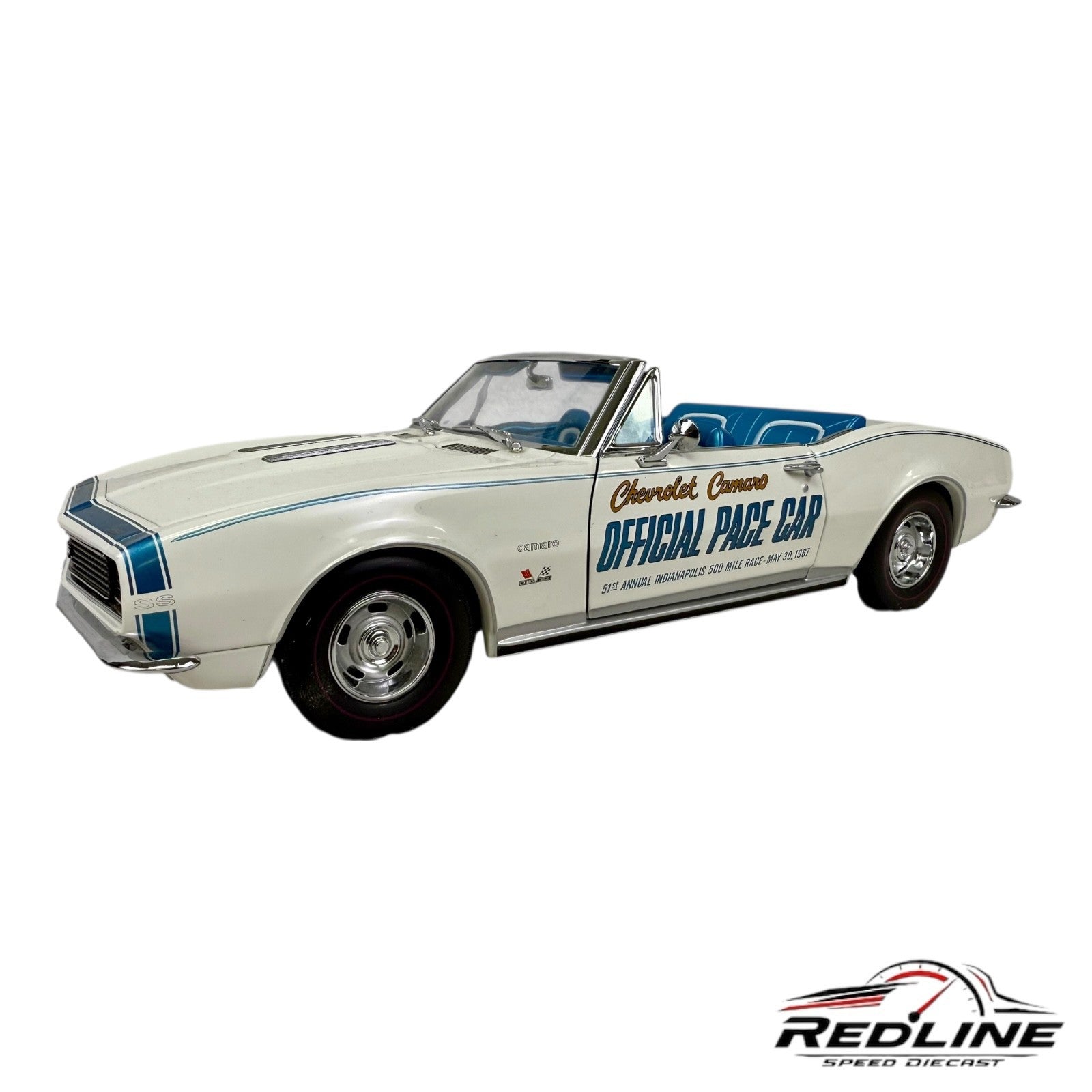 🇺🇸Exact Detail Replicas 1967 Chevrolet Camaro Official Pace Car 1:18 HW🇺🇸