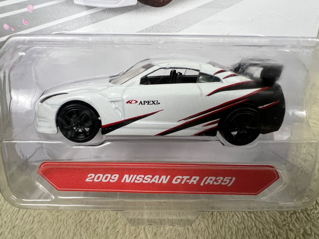 🎌🎌JADA METALS DIE CAST JDM TUNERS 2009 NISSAN GT-R (R35) 1/64 WHITE HW16🎌🎌